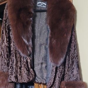 Elegant Brown Faux Fur Women's Teddy Jacket